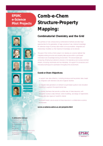 Comb-e-Chem Structure-Property Mapping: EPSRC