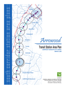 Arrowood south corridor station area plans Transit Station Area Plan Uptown