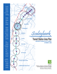 Scaleybark south corridor station area plans Transit Station Area Plan Uptown