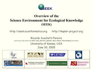 Overview of the Science Environment for Ecological Knowledge (SEEK)