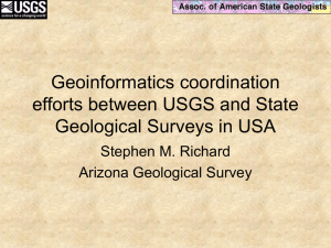 Geoinformatics coordination efforts between USGS and State Geological Surveys in USA