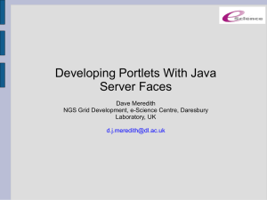 Developing Portlets With Java Server Faces Dave Meredith