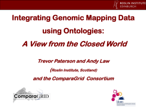 A View from the Closed World Integrating Genomic Mapping Data using Ontologies: