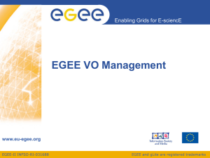 EGEE VO Management Enabling Grids for E-sciencE www.eu-egee.org EGEE-II INFSO-RI-031688