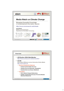 Media Watch on Climate Change • US Election 2004 Web Monitor