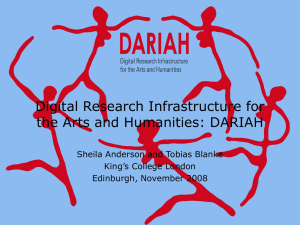 Digital Research Infrastructure for the Arts and Humanities: DARIAH King’s College London