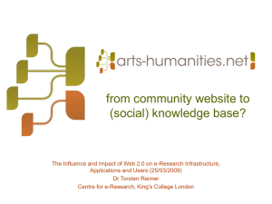 from community website to (social) knowledge base?