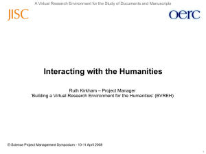 A Virtual Research Environment for the Study of Documents and...