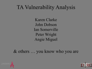 TA Vulnerability Analysis &amp; others … you know who you are