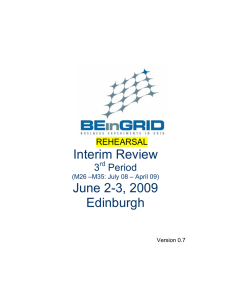 Interim Review  June 2-3, 2009 Edinburgh