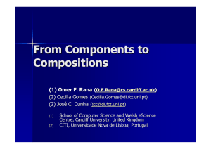 From Components to Compositions (1) Omer F. Rana (2) Cecilia Gomes