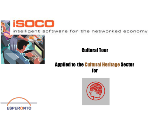 Cultural Tour Applied to the Sector for