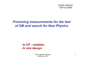 Promising measurements for the test In CP - violation In rare decays