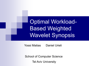 Optimal Workload- Based Weighted Wavelet Synopsis