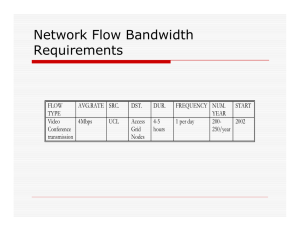 Network Flow Bandwidth Requirements