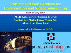 Portlets and Web Services for Collaboration and Videoconferencing