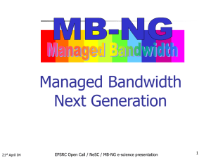 Managed Bandwidth Next Generation 1
