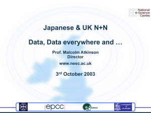 Japanese &amp; UK N+N Data, Data everywhere and … 3 October 2003