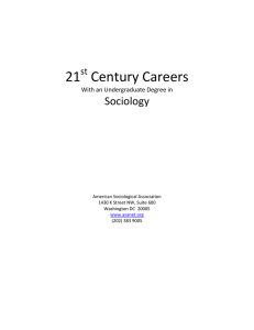 21  Century Careers  Sociology   