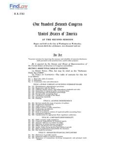 One Hundred Seventh Congress of the United States of America H. R. 3763