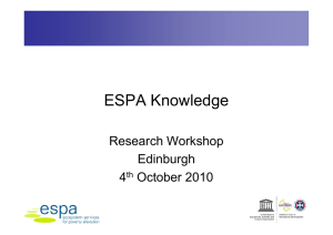 ESPA Knowledge Research Workshop Edinburgh 4