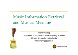 Music Information Retrieval and Musical Meaning
