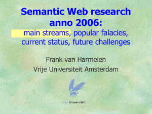 Semantic Web research anno 2006: main streams, popular falacies, current status, future challenges