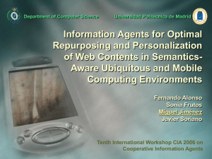 Information Agents for Optimal Repurposing and Personalization of Web Contents in Semantics-