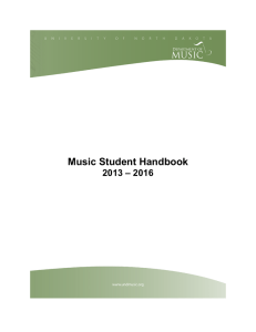 Music Student Handbook 2013 – 2016