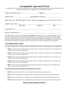 Accompanist Agreement Form