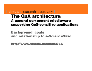 The QuA architecture : A general component middleware supporting QoS-sensitive applications