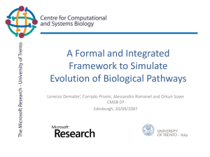 A Formal and Integrated Framework to Simulate Evolution of Biological Pathways