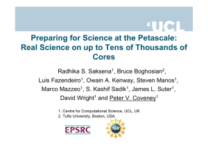 Preparing for Science at the Petascale: Cores