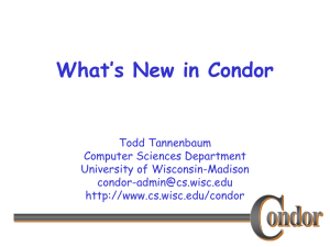 What’s New in Condor
