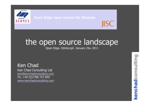 the open source landscape Ken Chad kenchad consulting