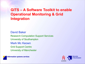 – A Software Toolkit to enable GITS Operational Monitoring &amp; Grid Integration