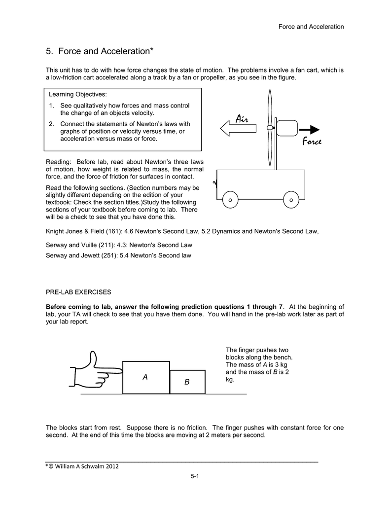 5 Force And Acceleration 