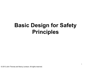 Basic Design for Safety Principles 1