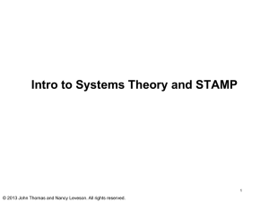 Intro to Systems Theory and STAMP 1