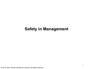 Safety in Management 1
