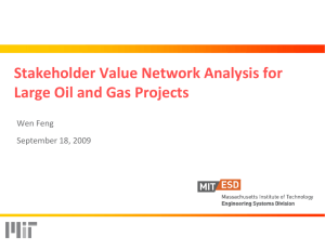 Stakeholder Value Network Analysis for Large Oil and Gas Projects Wen Feng