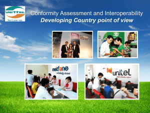 Conformity Assessment and Interoperability Developing Country point of view