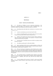 ARTICLE 15 Interferences