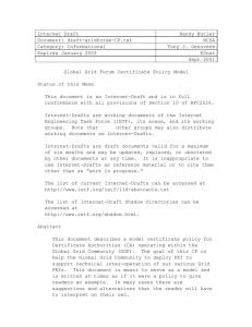 Internet Draft Randy Butler Document: draft-gridforum-CP.txt NCSA