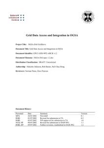 Grid Data Access and Integration in OGSA