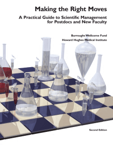 Making the Right Moves A Practical Guide to Scientifıc Management