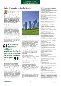 IFN SECTOR IFN COUNTRY CORRESPONDENTS Qatar: Financial sector holds up