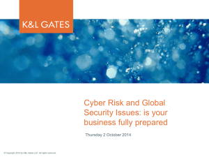 Cyber Risk and Global Security Issues: is your business fully prepared