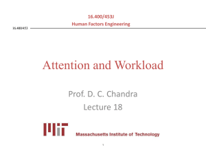 Attention and Workload Prof. D. C. Chandra Lecture 18