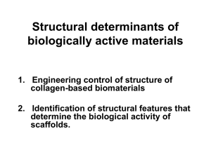 Structural determinants of biologically active materials